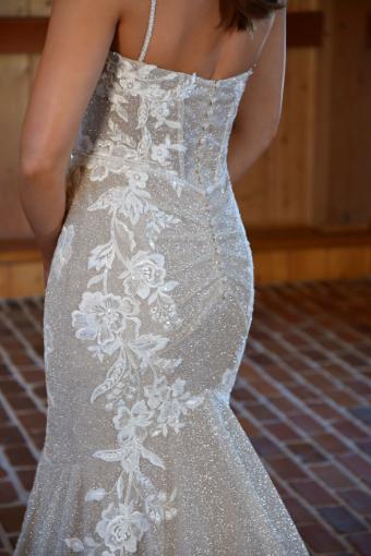 Essense of Australia Style D3486 #3 (IC-RUM) Ivory Lace and Champagne Silver Shimmer Tulle over Rum Gown thumbnail